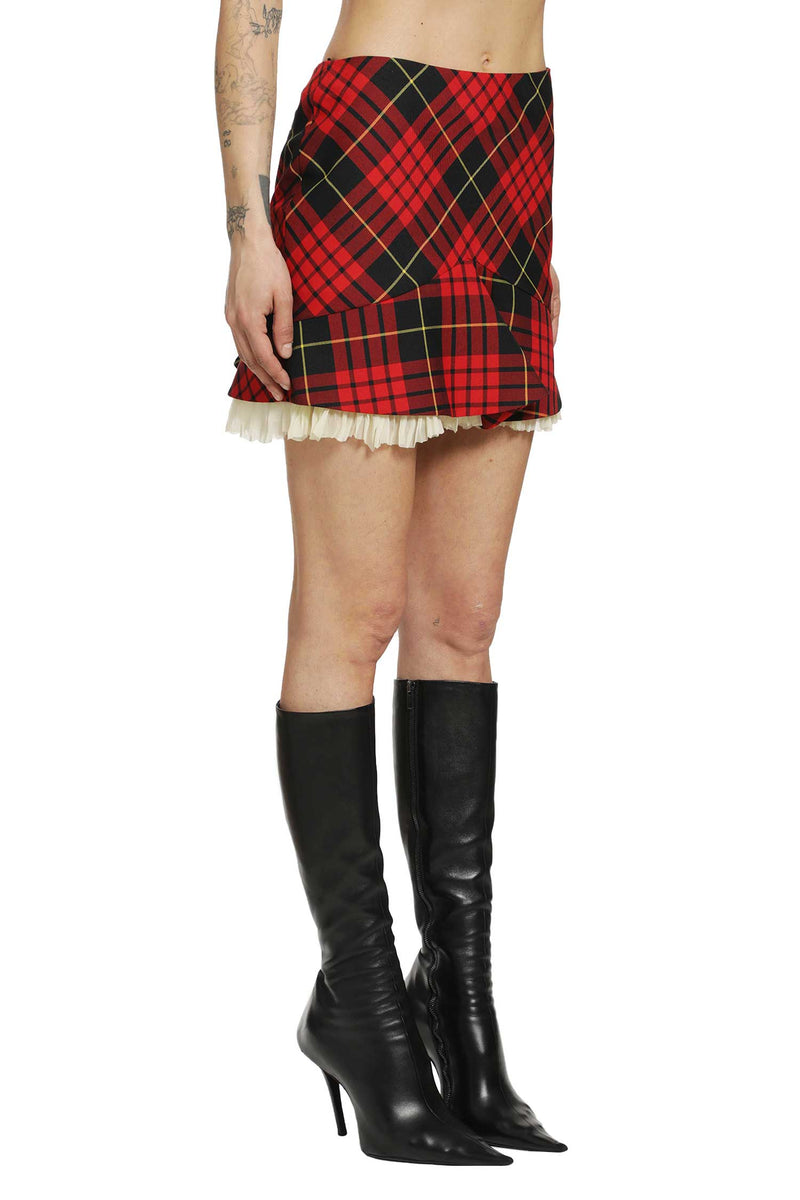Tartan Kickback Mini Skirt
