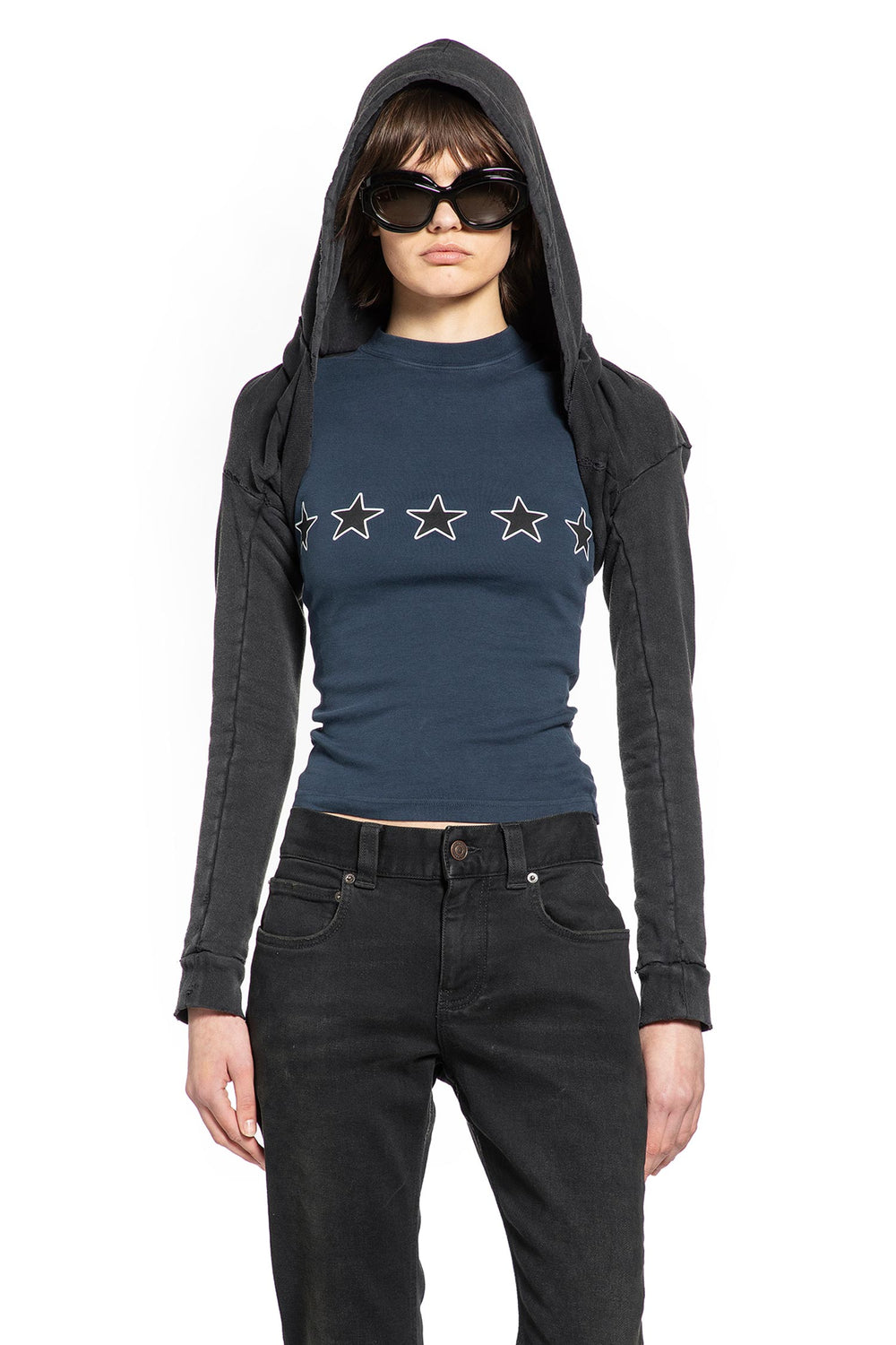 BALENCIAGA Cropped Hoodie woman