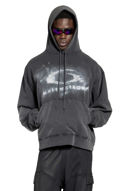 Washed Crayon Loop Oversized Hoodie