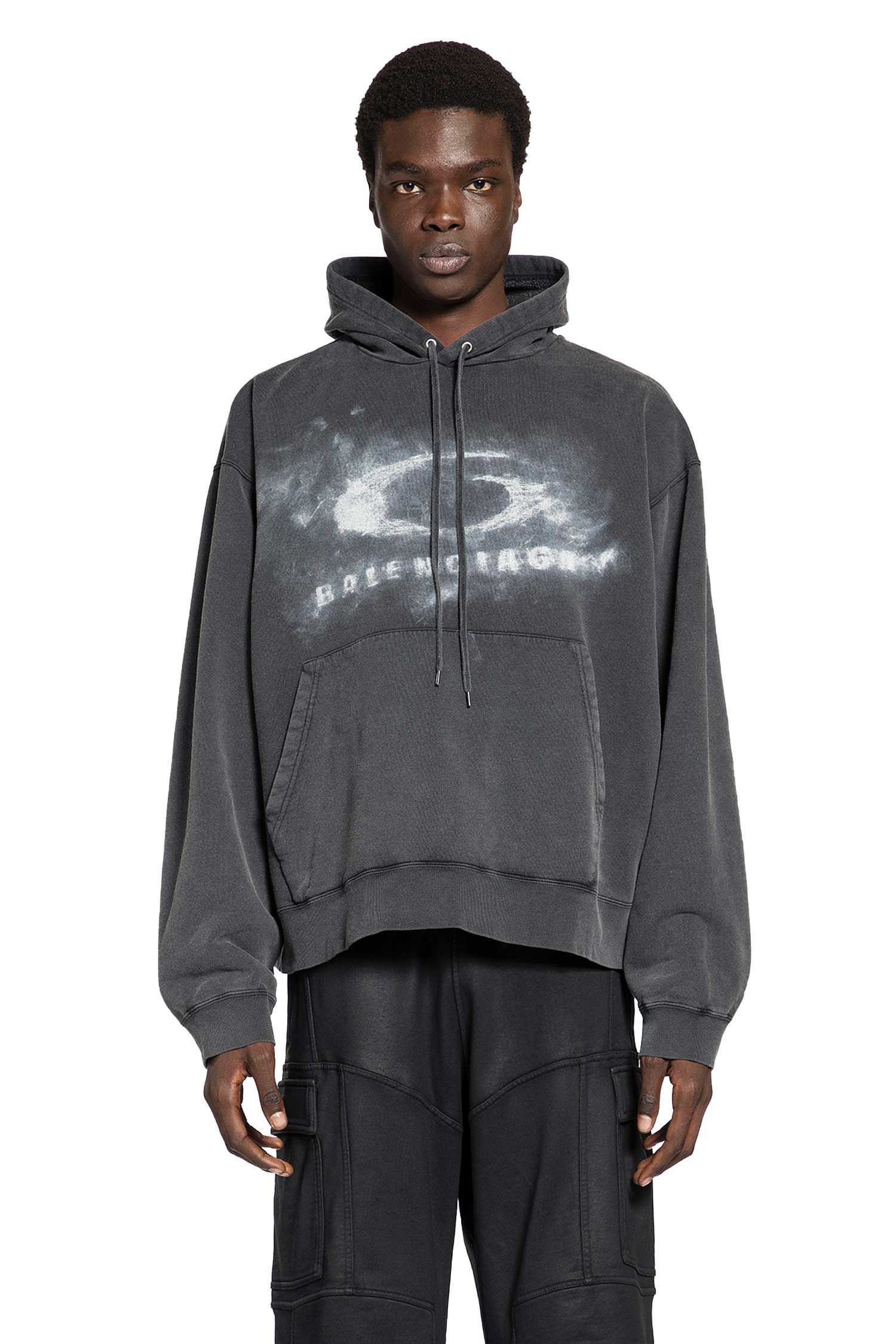 Washed Crayon Loop Oversized Hoodie