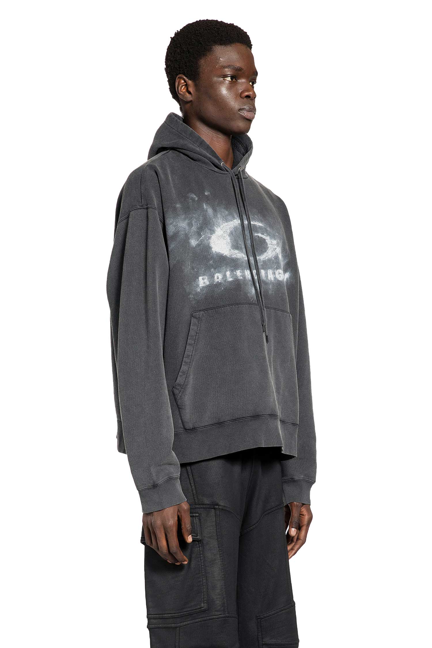 Washed Crayon Loop Oversized Hoodie
