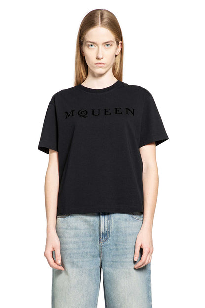 Boxy Velvet Logo Tee