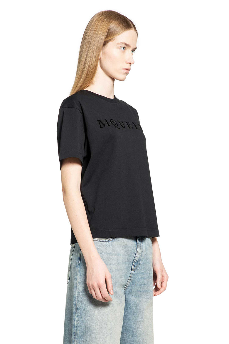 Boxy Velvet Logo Tee