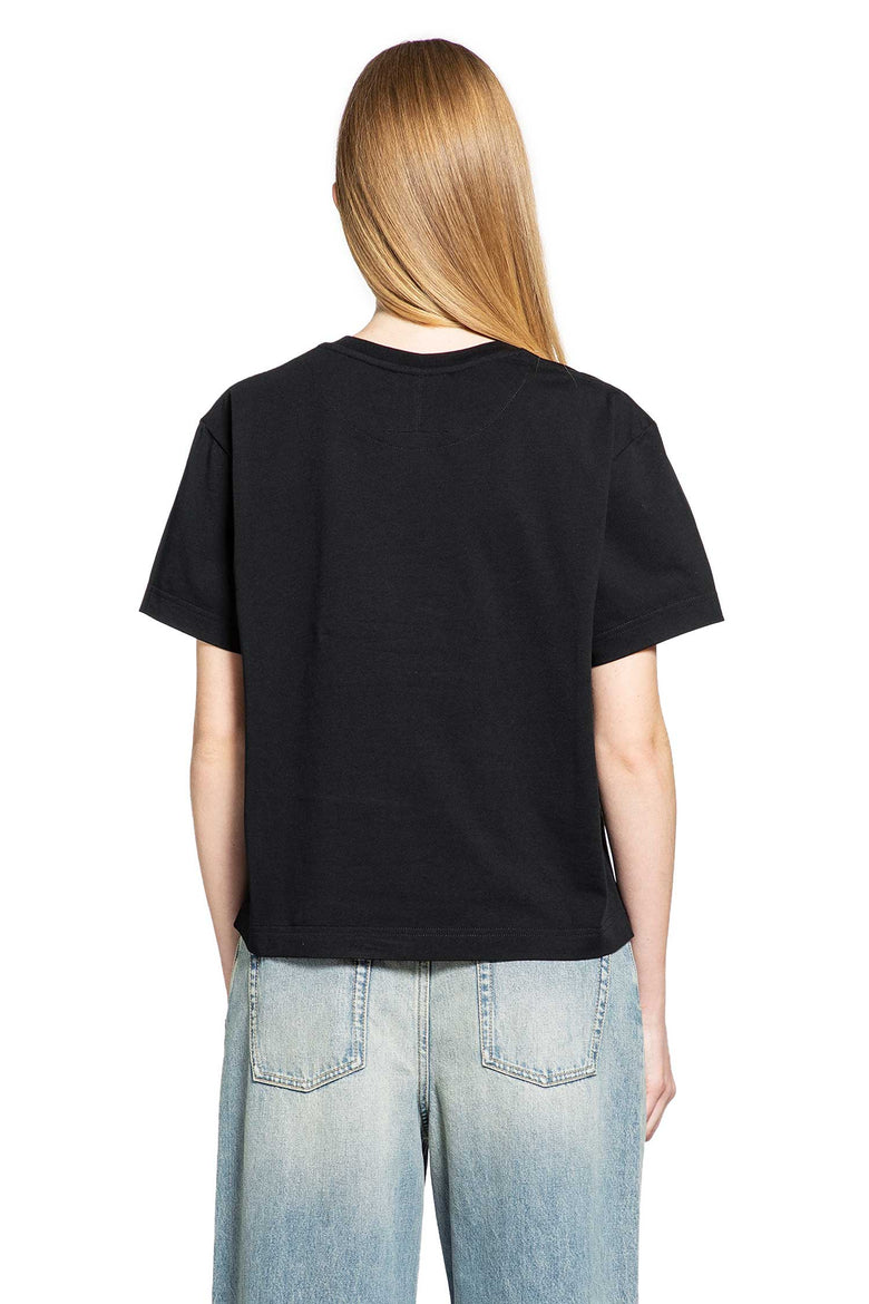 MCQUEEN Boxy Velvet Logo Tee woman