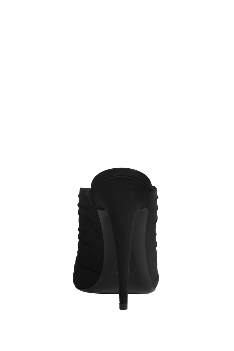 Emilie Crepe Satin Mules