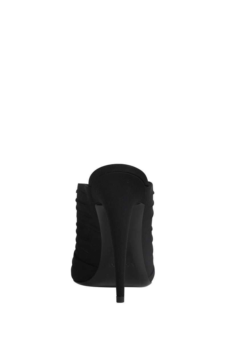 Emilie Crepe Satin Mules