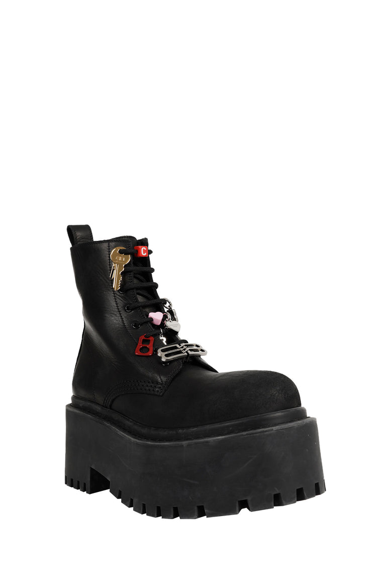 Strike Platform Booties With Charms