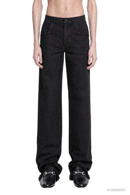 Horsebit Flared Jeans