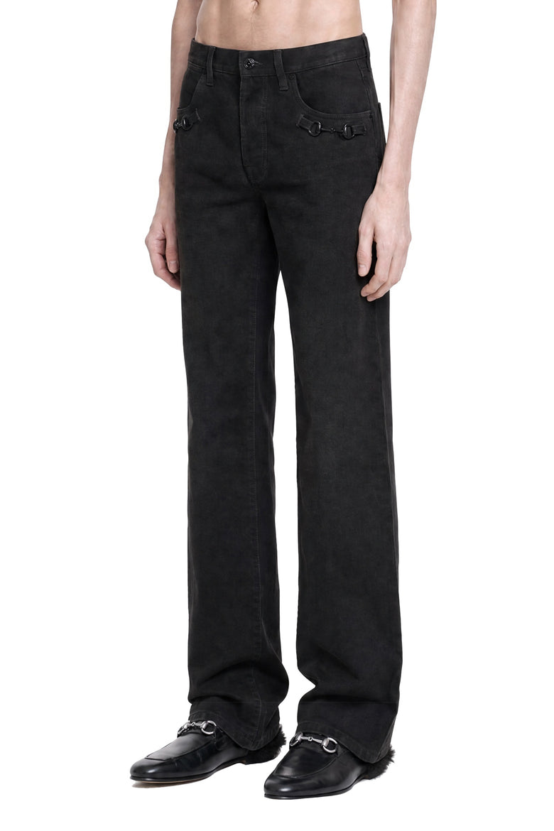 GUCCI Horsebit Flared Jeans man