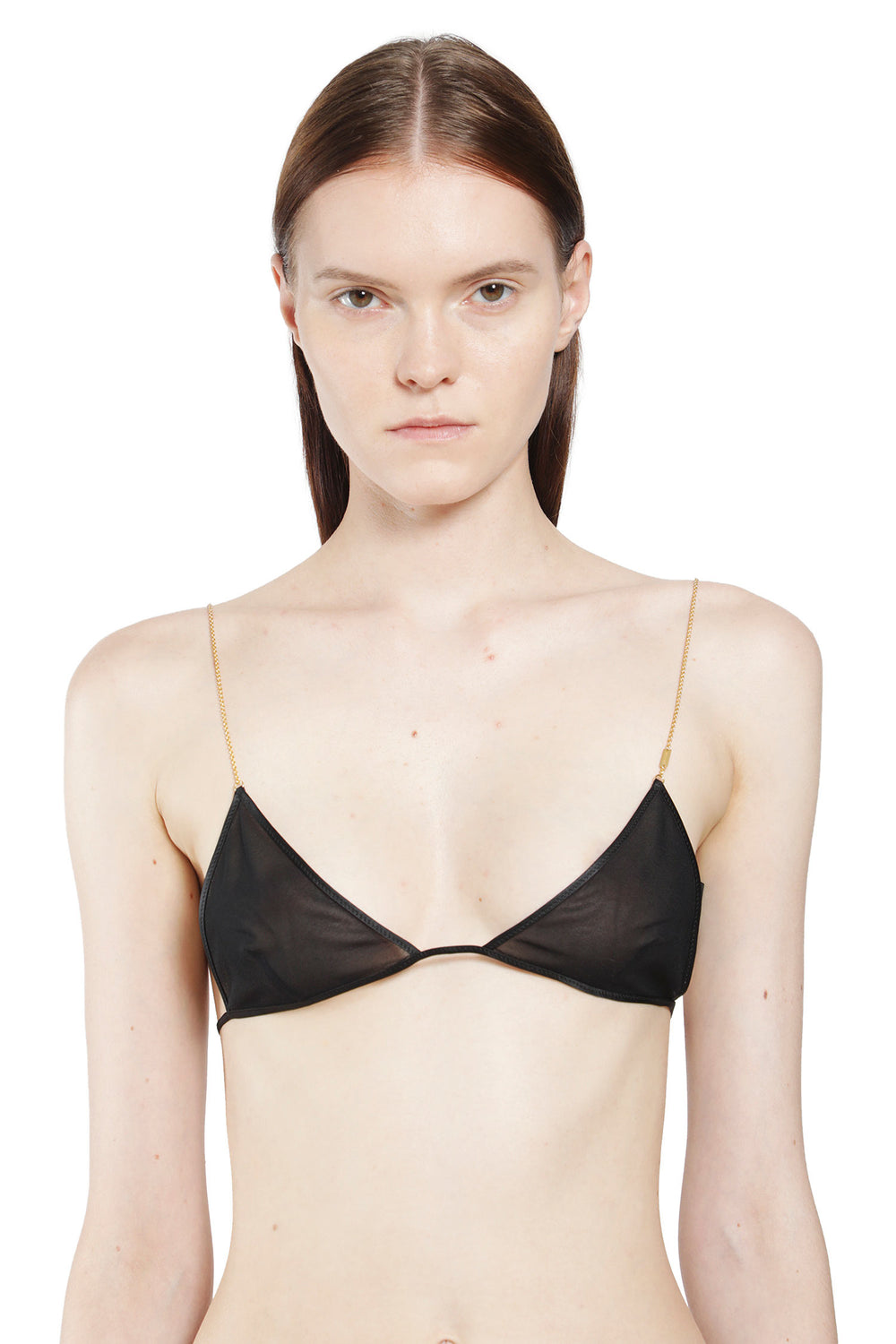 SAINT LAURENT Silk Bra woman
