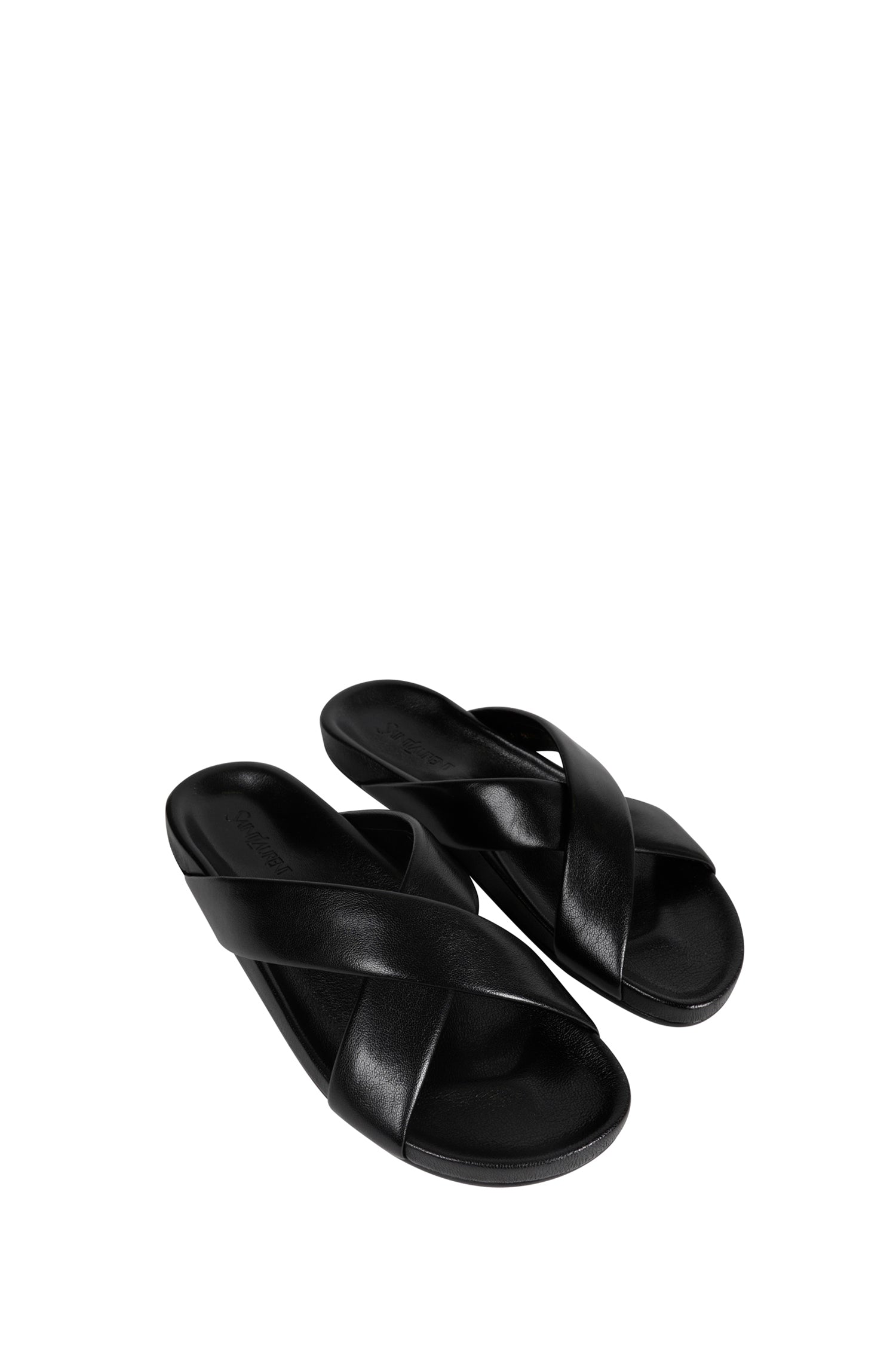 Smooth Leather Nichols Slides