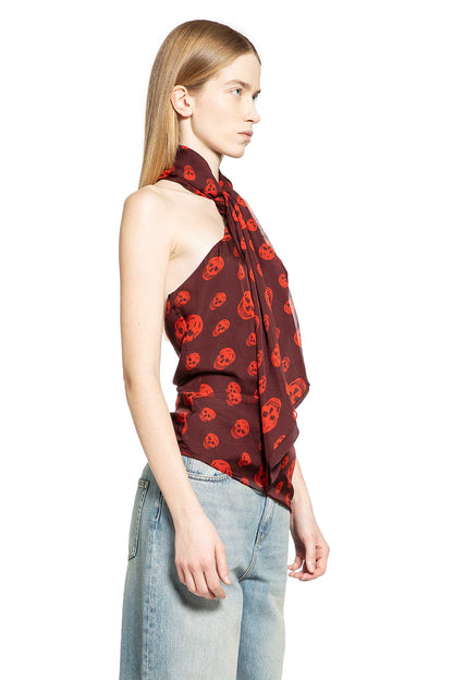 Skull Print Halterneck Top