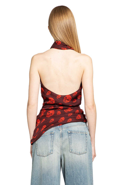 Skull Print Halterneck Top