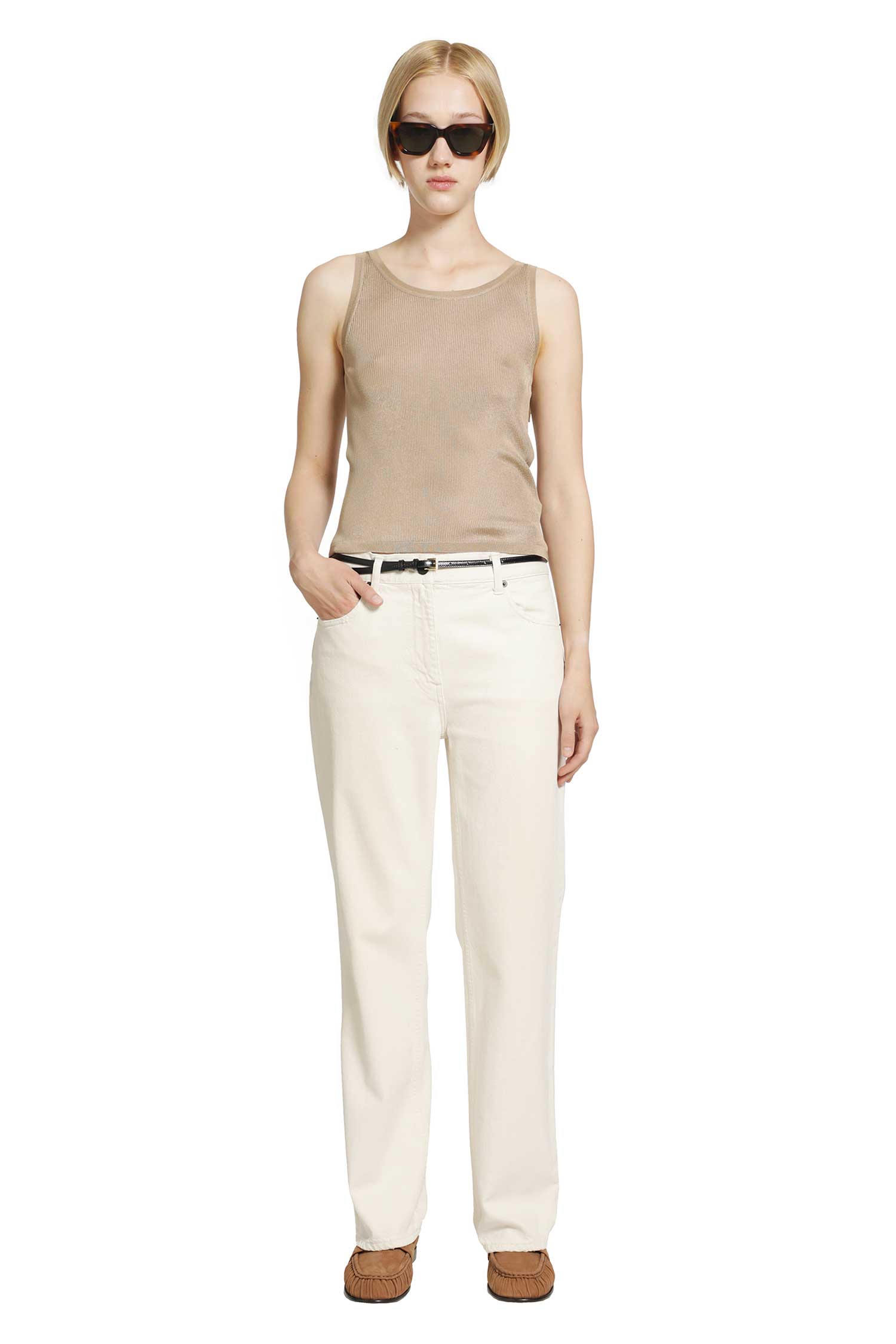 SAINT LAURENT Viscose Tank Top woman