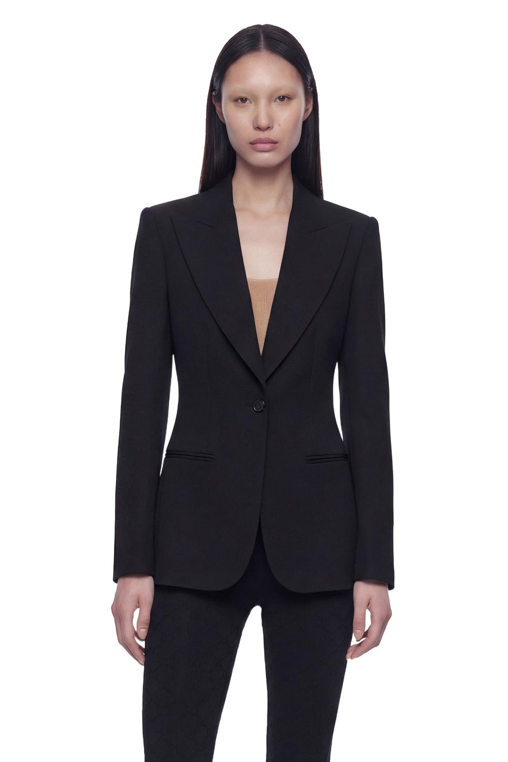 GUCCI Technical Stretch Wool Blazer woman