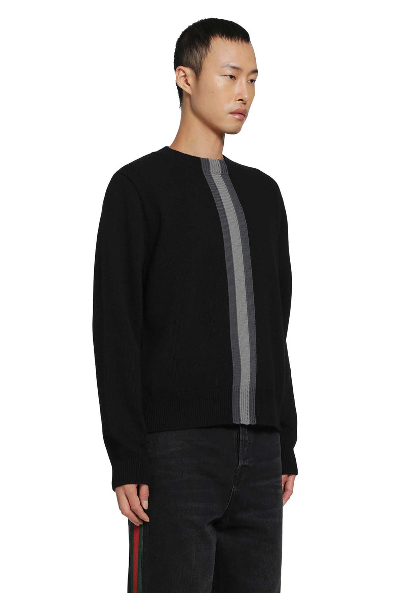 GUCCI Knit Wool Sweater With Muted Web man