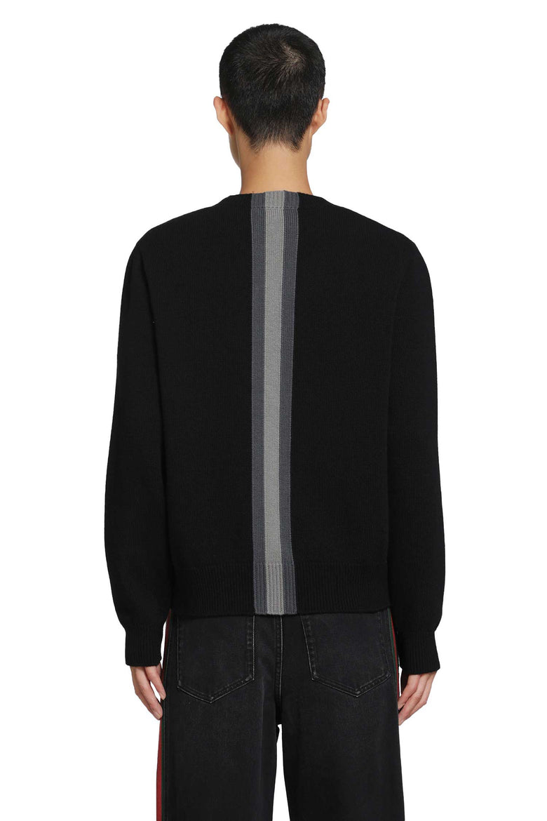 GUCCI Knit Wool Sweater With Muted Web man