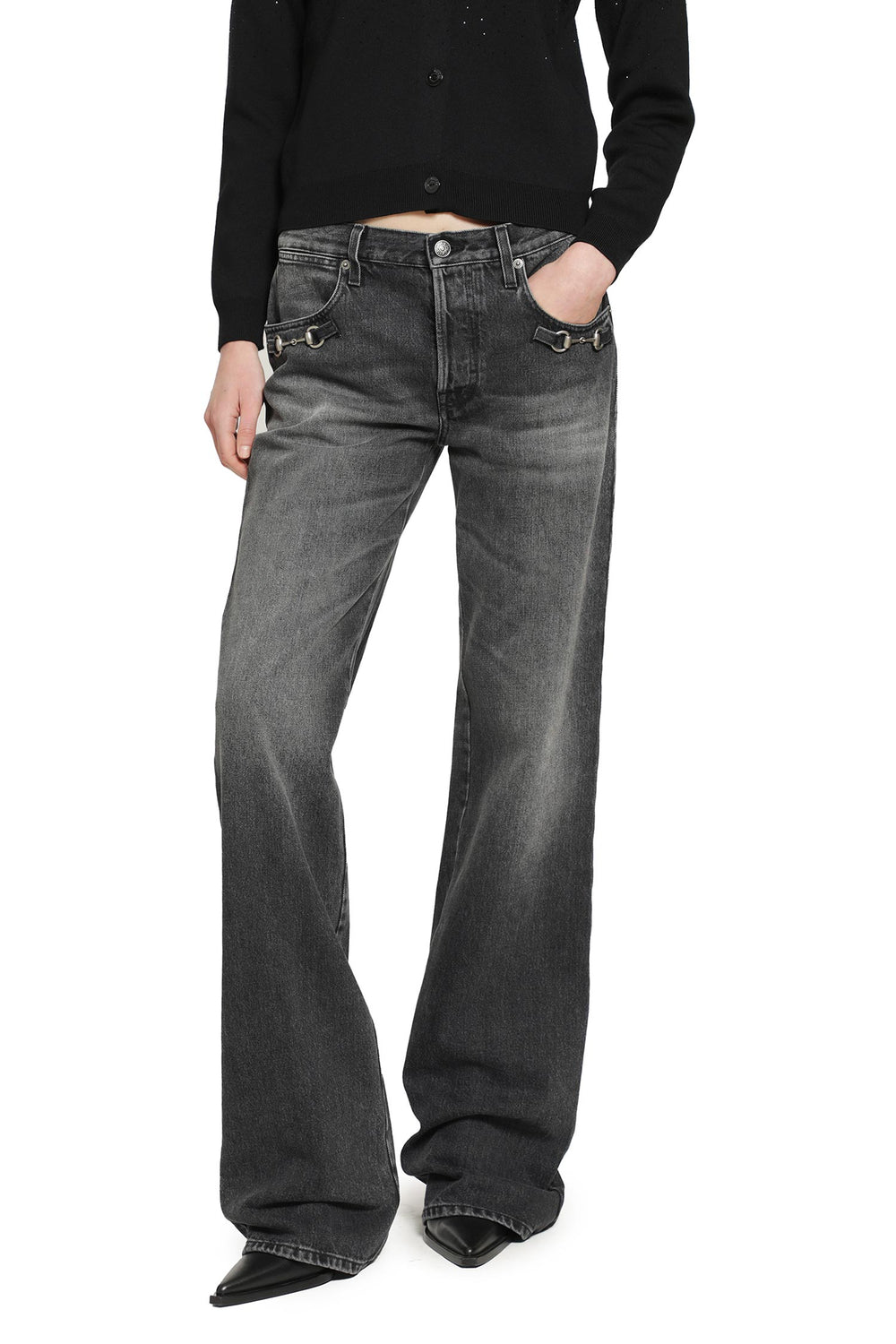 GUCCI Horsebit Bootcut Jeans woman