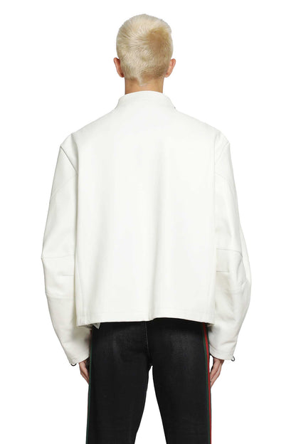Leather Horsebit Biker Jacket