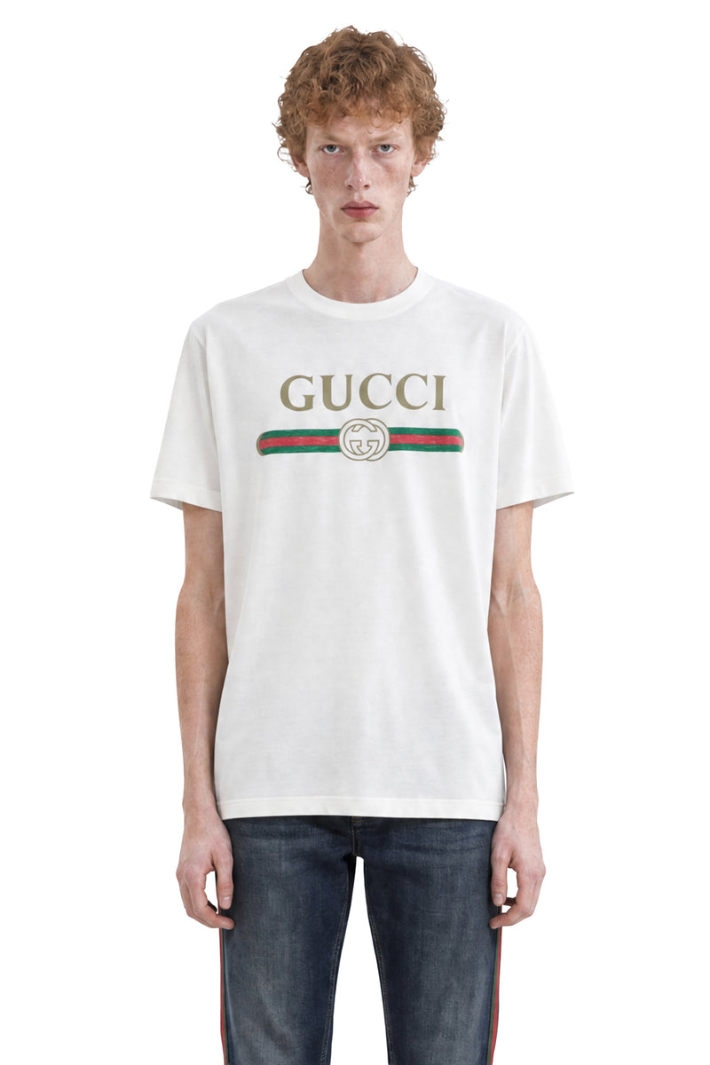 GUCCI Cotton Jersey And Silk T-Shirt woman