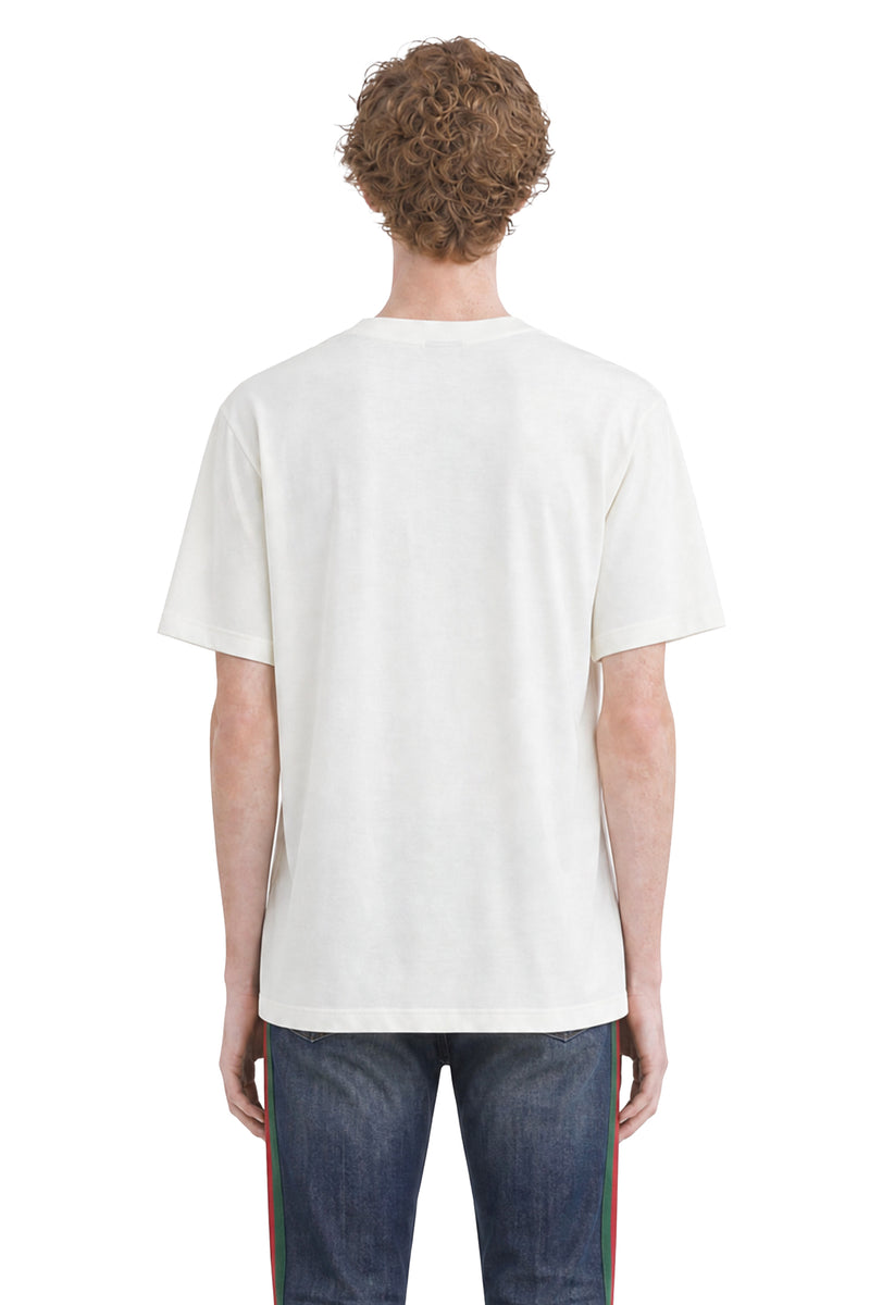 GUCCI Cotton Jersey And Silk T-Shirt woman