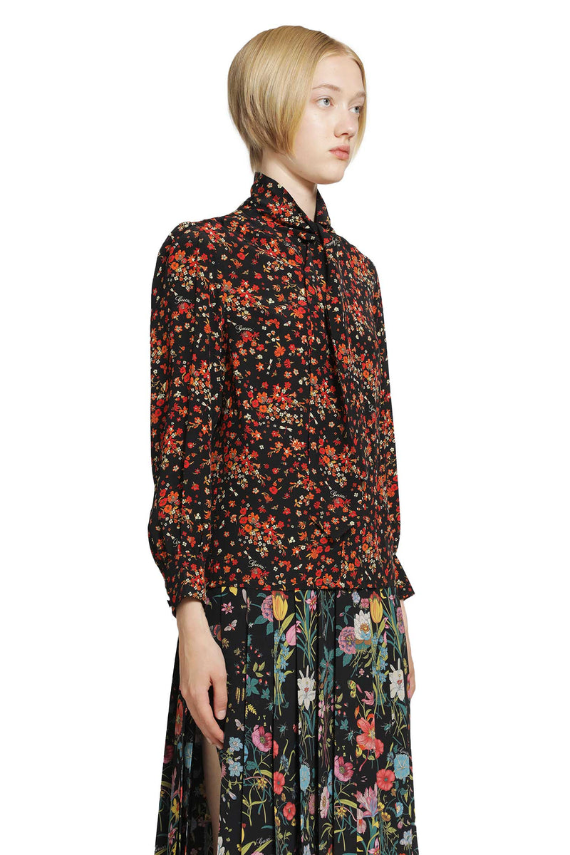 GUCCI Printed Silk Shirt woman