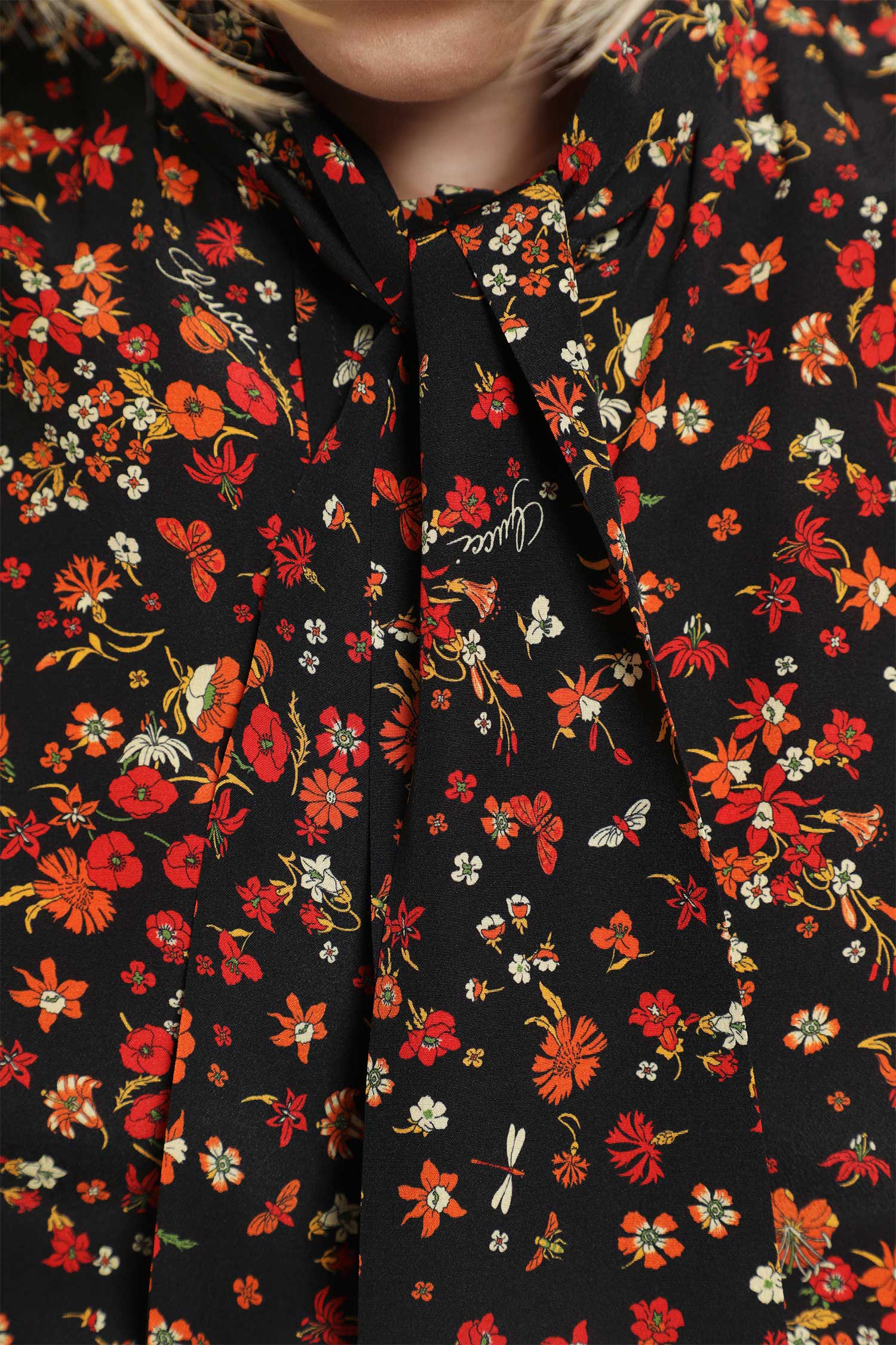 GUCCI Printed Silk Shirt woman