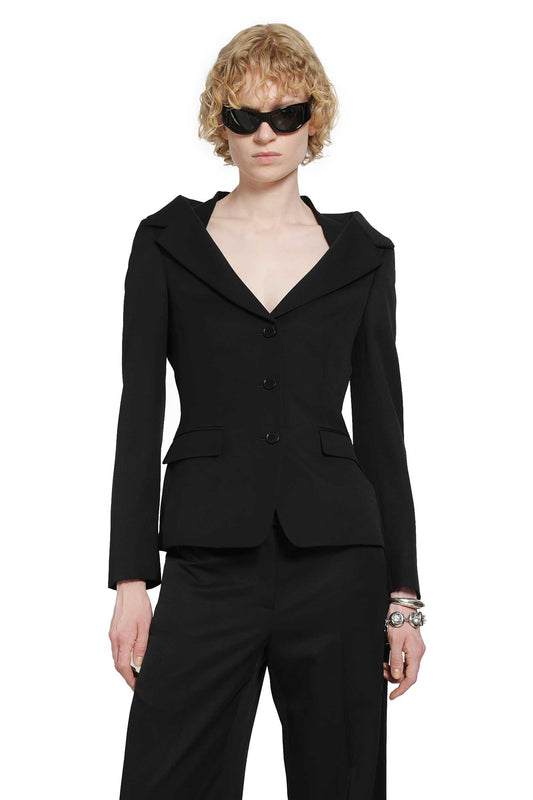 Off-the-shoulder Harness Jacket