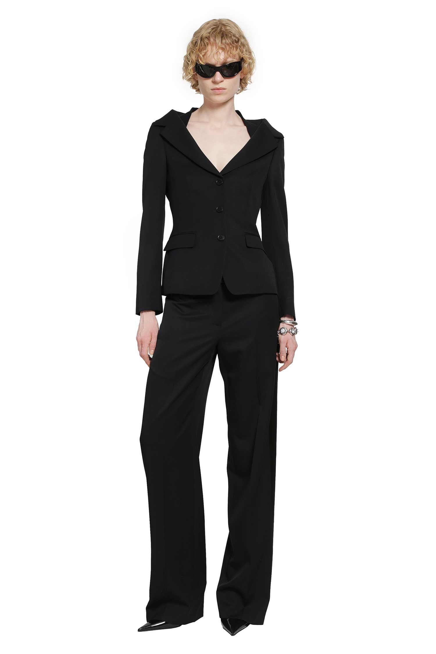MCQUEEN Off-the-shoulder Harness Jacket woman