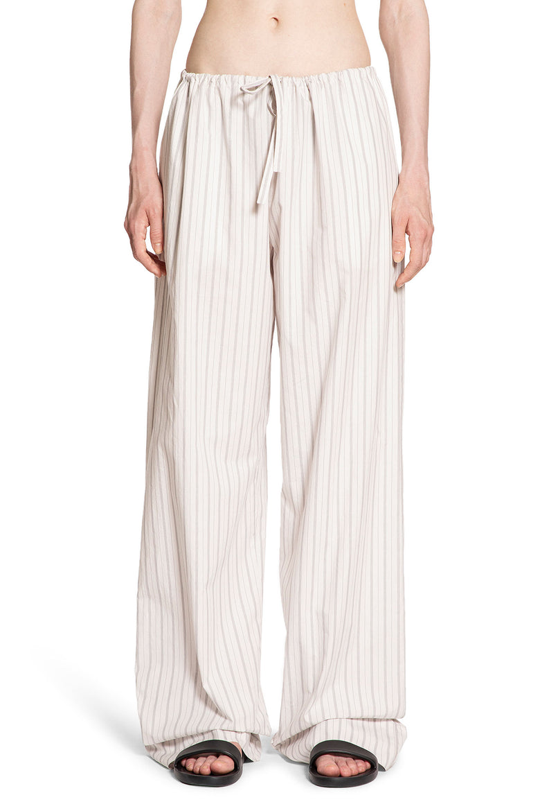 THE ROW WOMAN OFF-WHITE TROUSERS