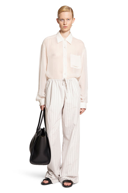 THE ROW WOMAN OFF-WHITE TROUSERS