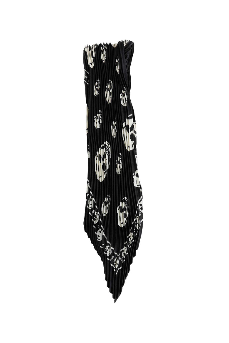 
              MCQUEEN Pleated Skull Scarf woman
            