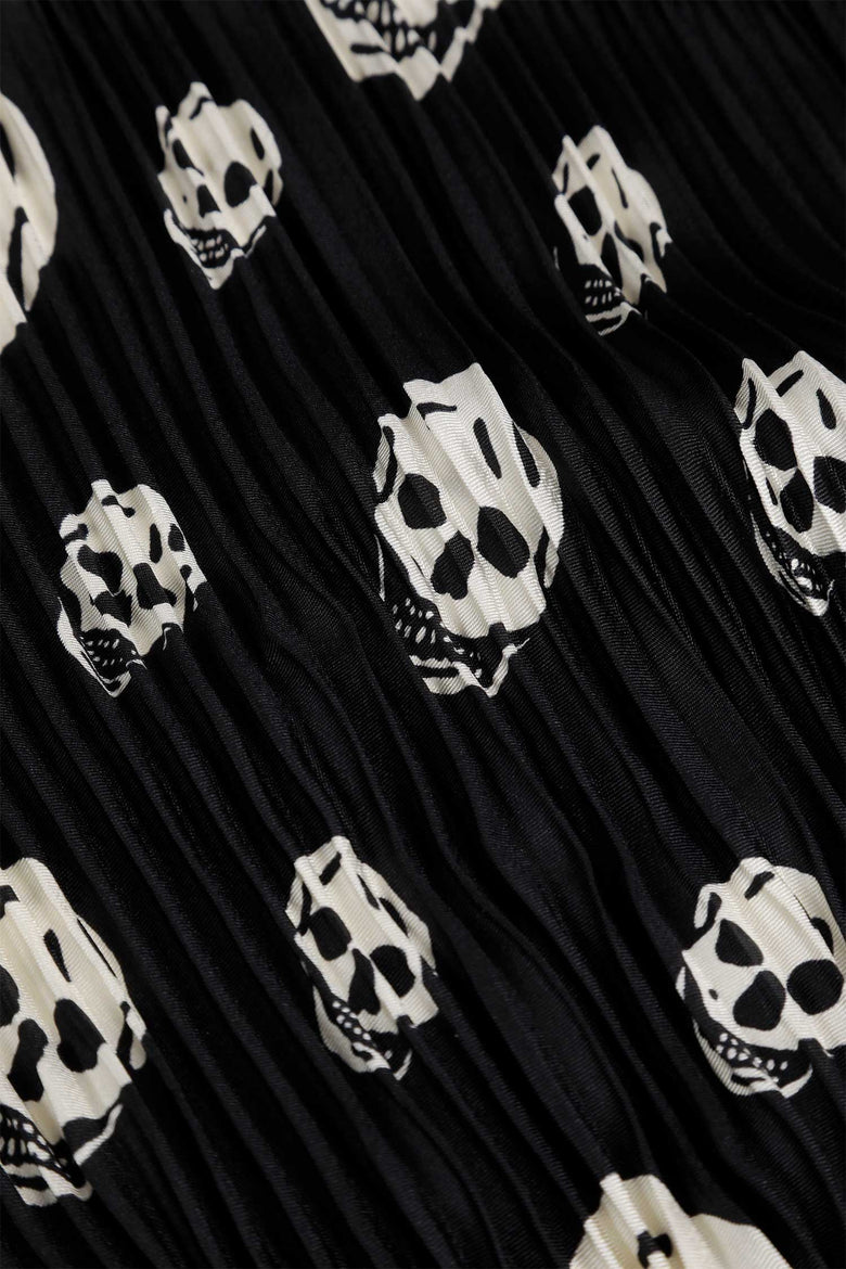 
              MCQUEEN Pleated Skull Scarf woman
            
