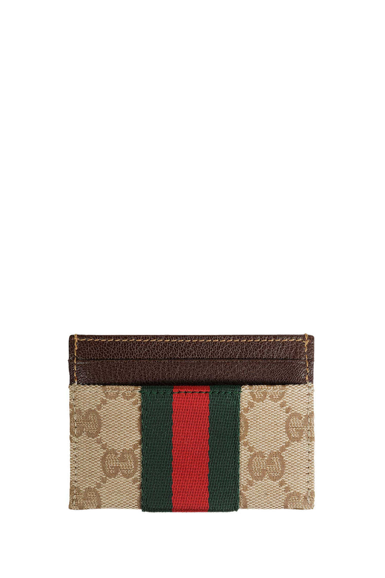GUCCI GG Card Case With Web man