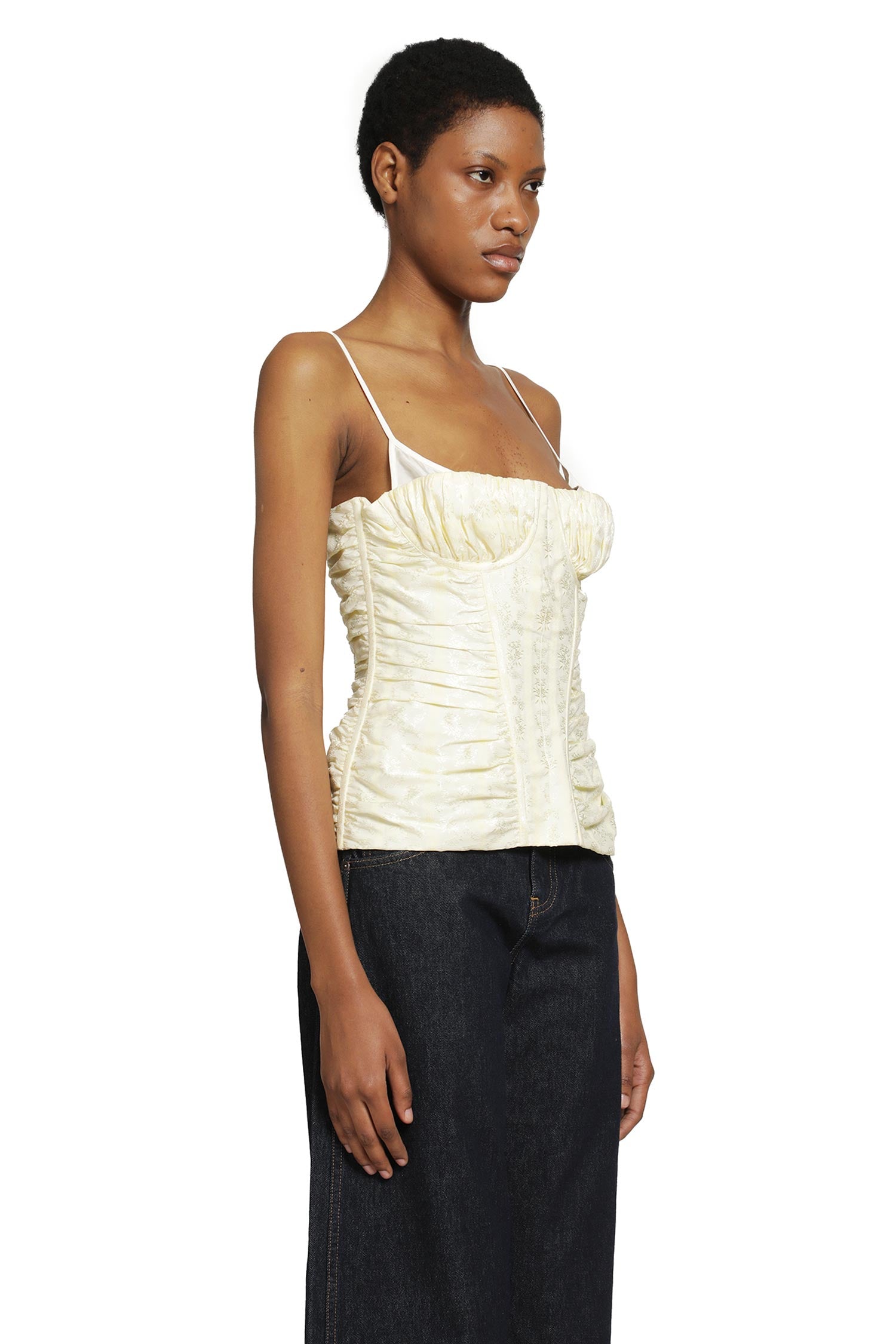 Floral Jacquard Corset