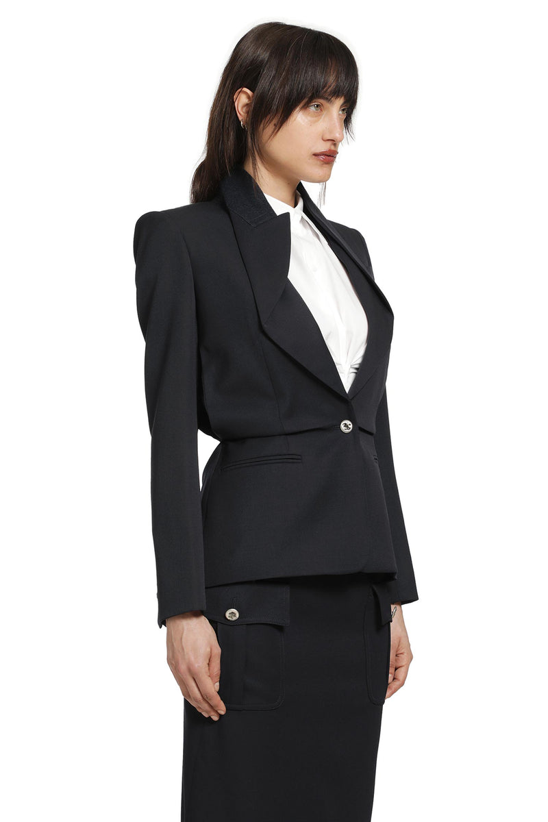 Folded Lapel Blazer