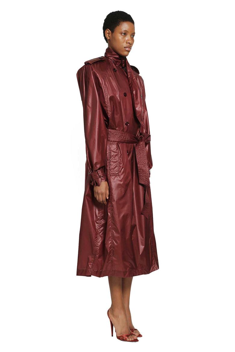 
              SAINT LAURENT Lavallière Trench Coat woman
            