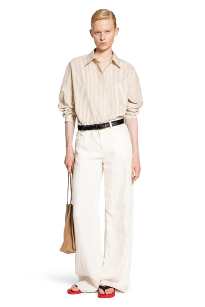 THE ROW WOMAN OFF-WHITE TROUSERS