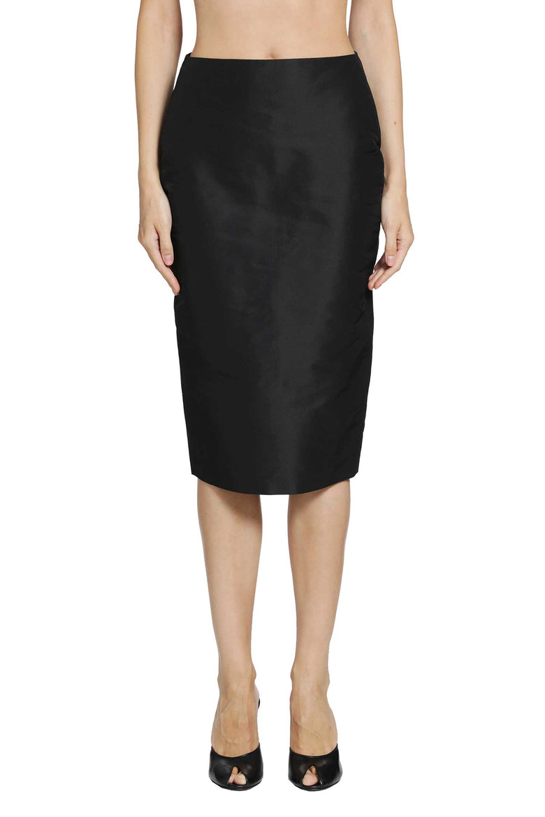 
              GUCCI Fine Silk Faille Midi Skirt woman
            