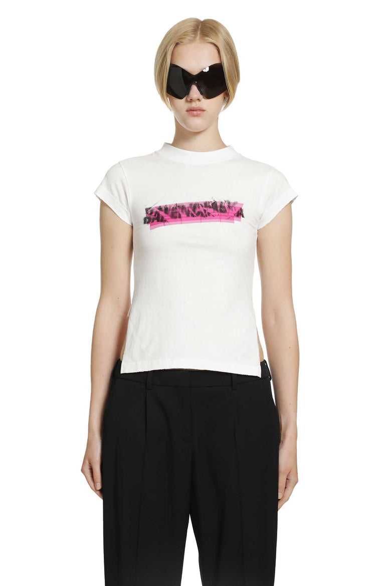 
              BALENCIAGA Spray Chopped Back T-Shirt woman
            