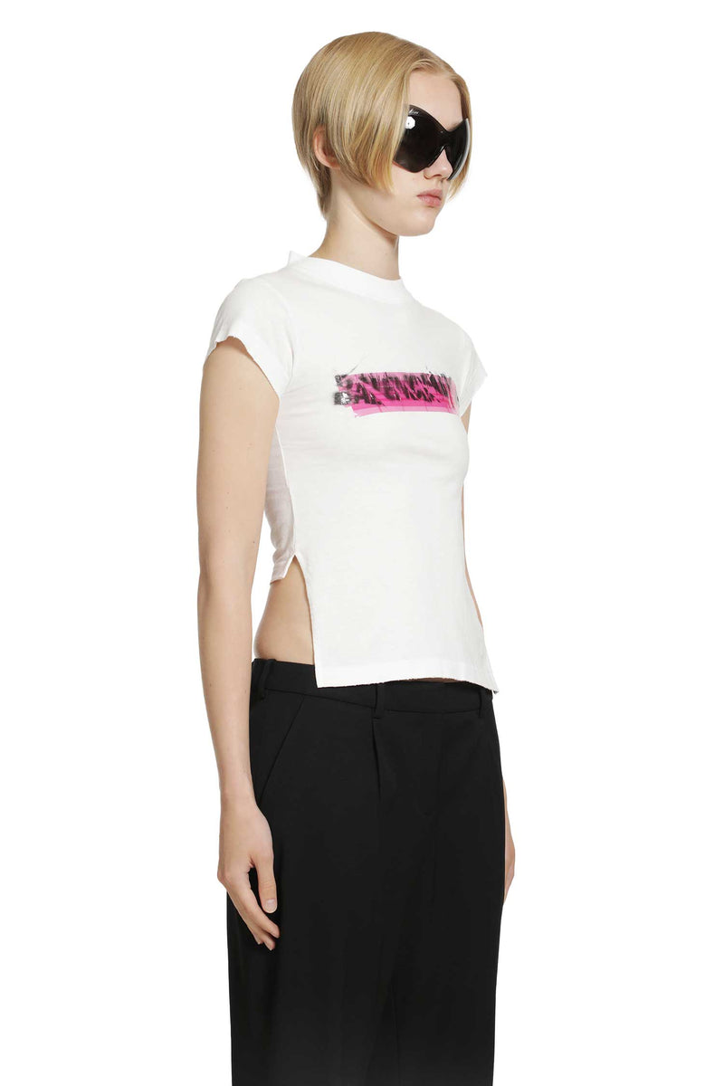 BALENCIAGA Spray Chopped Back T-Shirt woman