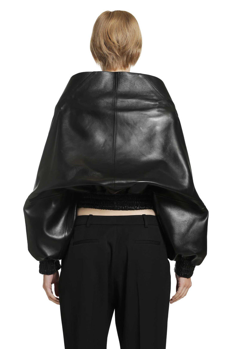 
              BALENCIAGA Wrap Jacket in Smooth Light Lambskin woman
            