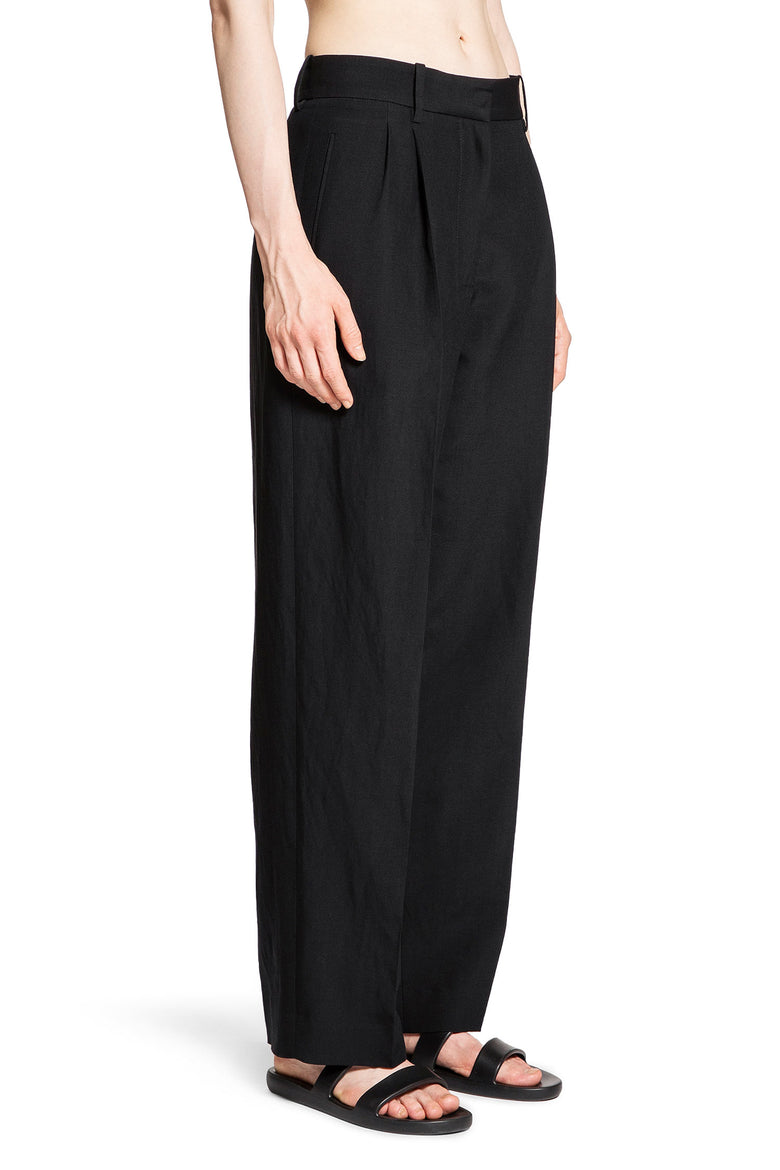 THE ROW WOMAN BLACK TROUSERS