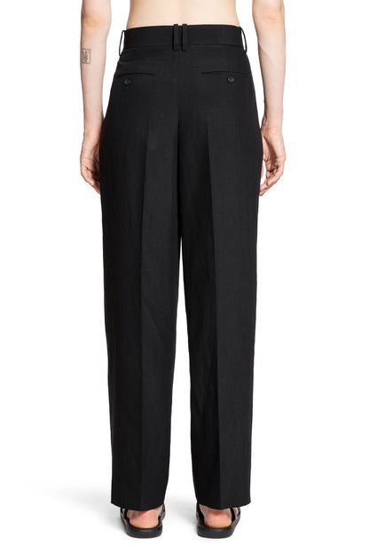 THE ROW WOMAN BLACK TROUSERS