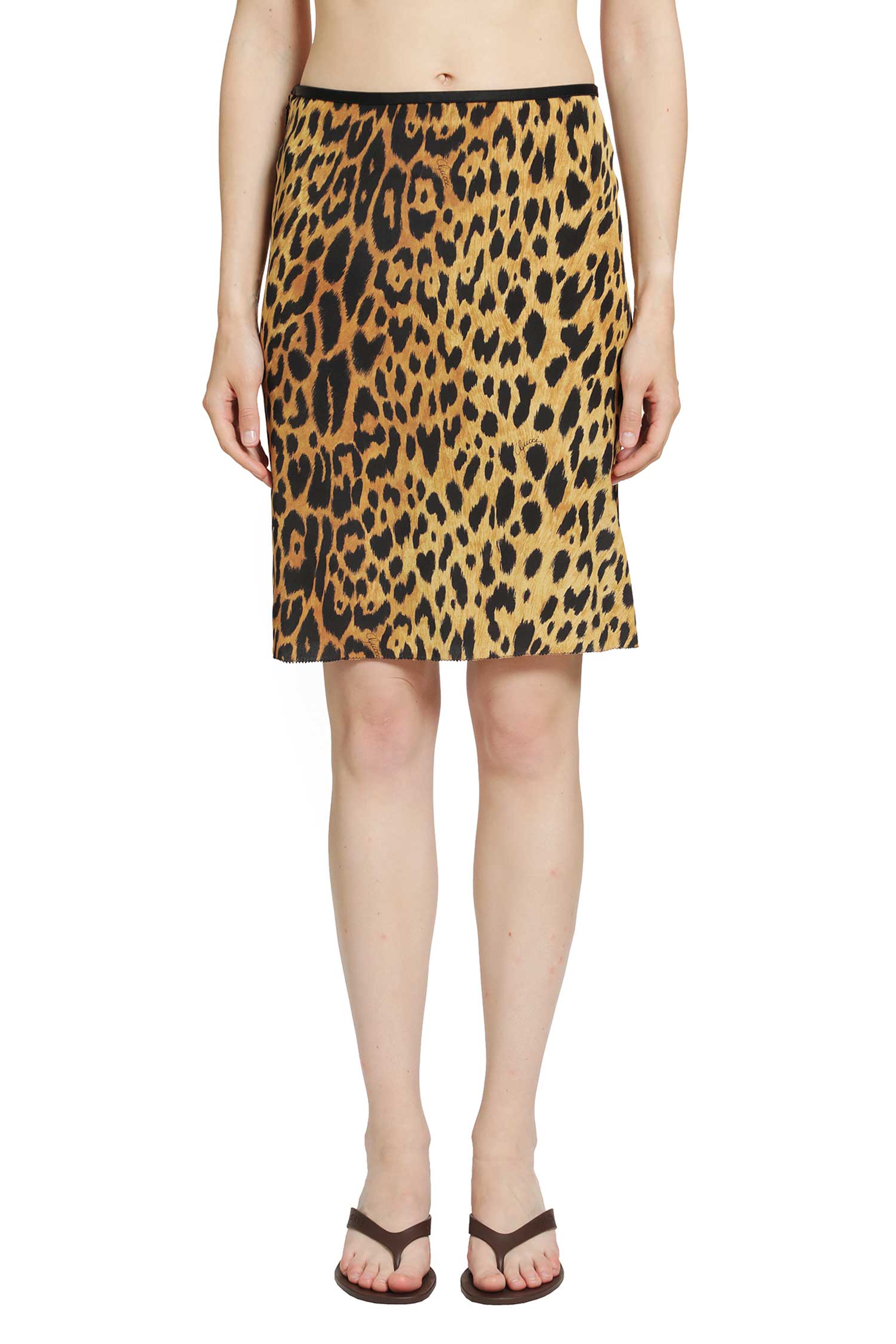 Printed Silk Crepe de Chine Skirt
