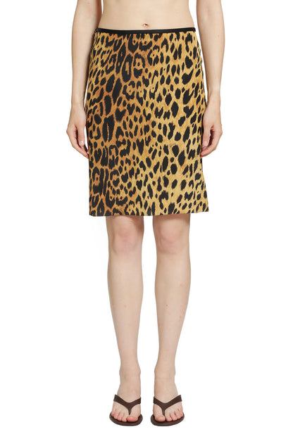 Printed Silk Crepe de Chine Skirt