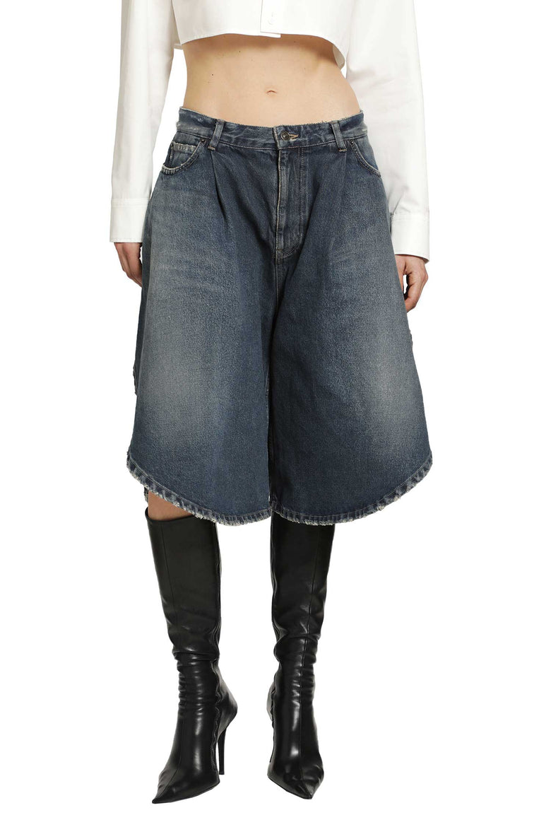 BALENCIAGA Tulip Denim Shorts woman
