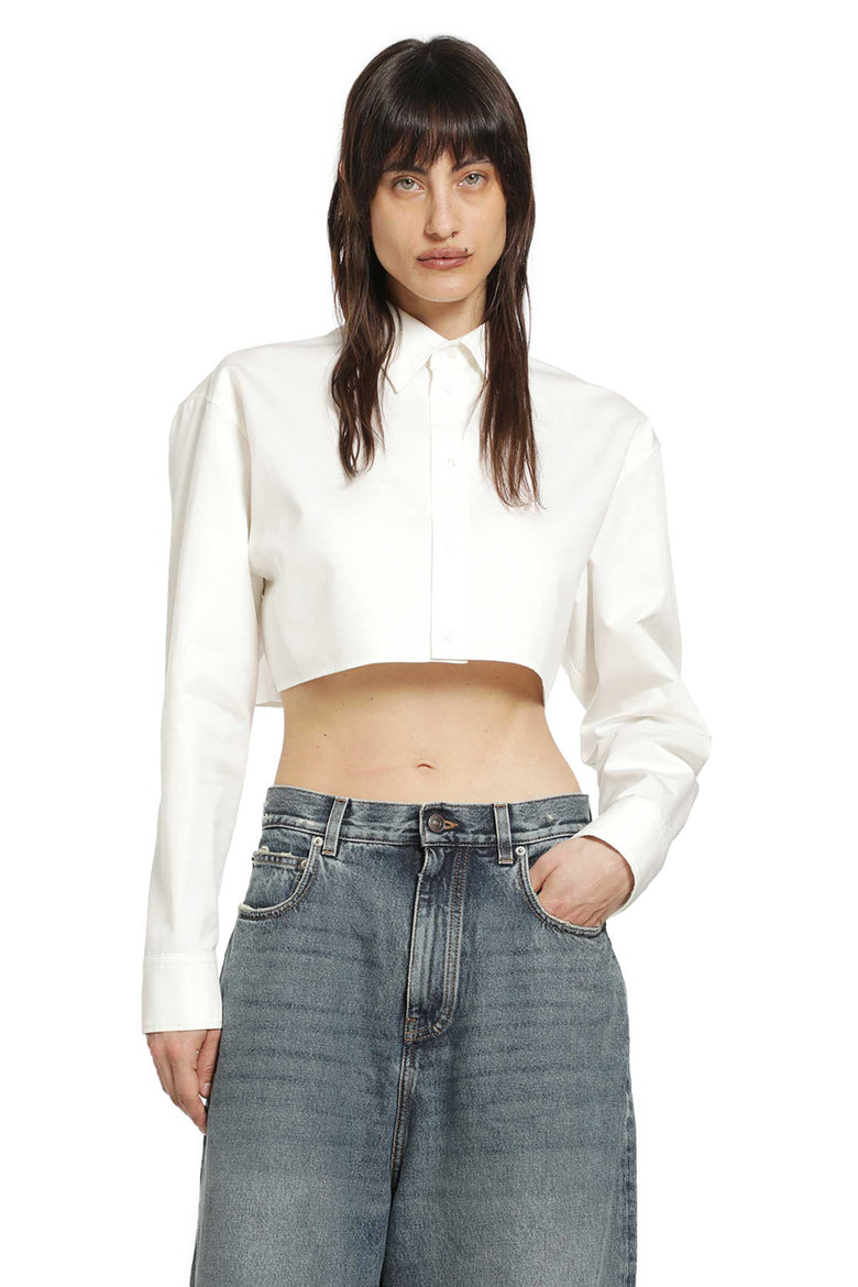 Koton Viscose, Manicotto a Bottone, Dettaglio Crop Blouse, off White (001), 44 Donna Koton Viscose, Manicotto a Bottone, Dettaglio Crop Blouse, off White (001), 44 Donna