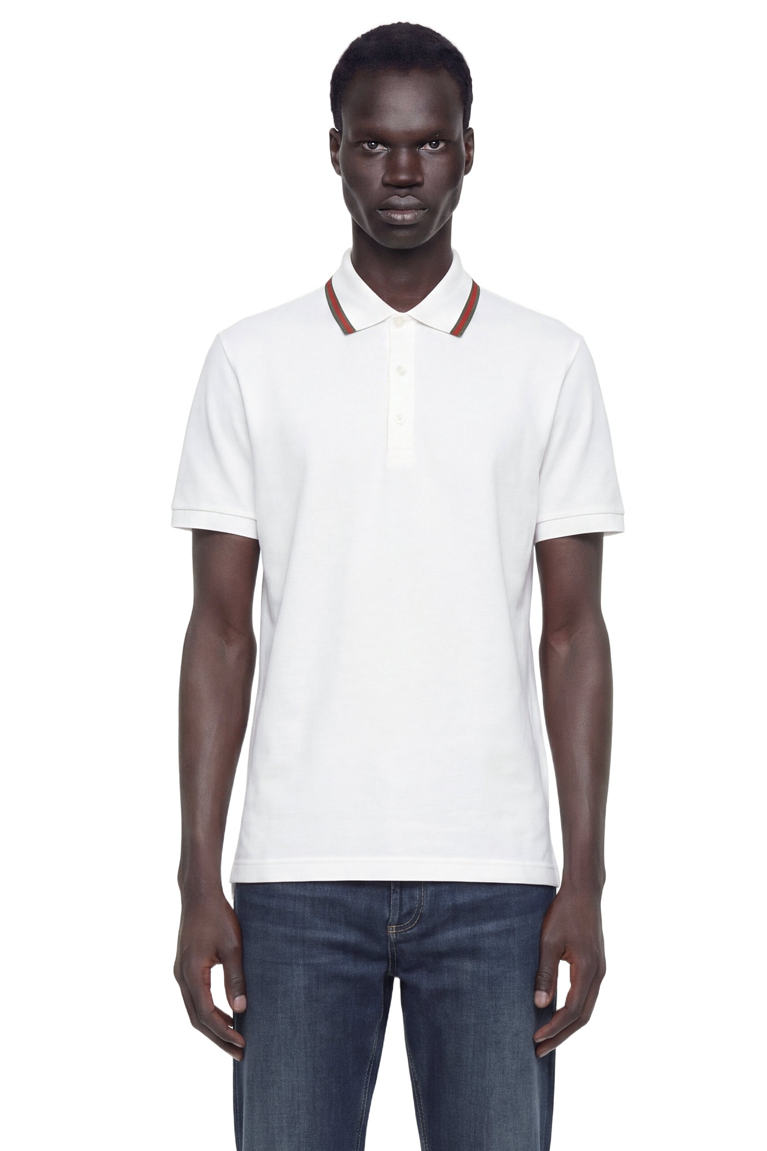 Cotton Jersey Piqué Polo Shirt