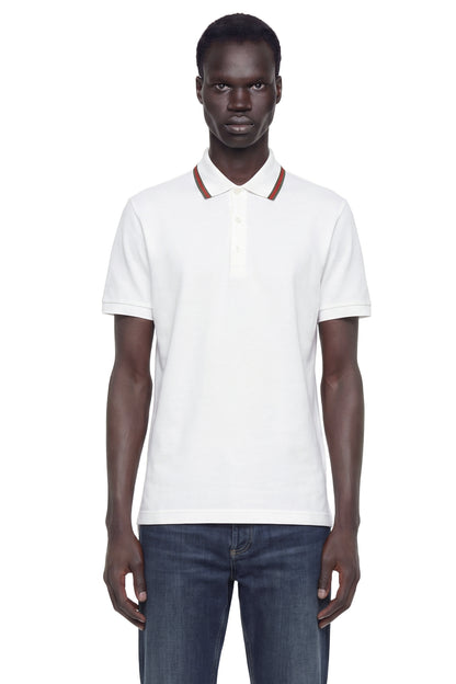 Cotton Jersey Piqué Polo Shirt